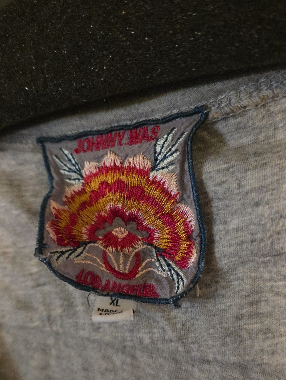 Johnny Was Grey Short Sleeved Tunic XL - Picture 2 of 8